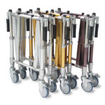 Aluminum Alloy Church Truck Coffin Trolleys with Telescopic Lock & Heavy-Duty Wheels Load capacity: 400 kg