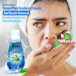 500ml Family Size Natural Alcohol-Free Antibacterial Oral Care & Mint Mouthwash — Fresh Breath
