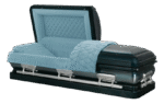 Premium Metal Coffin Color Glossy Finish with Lift Devices & Ivory-Interior Professional Funeral Supplies - Image 5