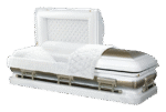 Premium Metal Coffin Color Glossy Finish with Lift Devices & Ivory-Interior Professional Funeral Supplies - Image 7