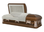 Premium Metal Coffin Color Glossy Finish with Lift Devices & Ivory-Interior Professional Funeral Supplies - Image 10