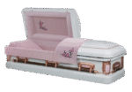 Premium Metal Coffin Color Glossy Finish with Lift Devices & Ivory-Interior Professional Funeral Supplies - Image 3