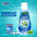 500ml Family Size Natural Alcohol-Free Antibacterial Oral Care & Mint Mouthwash — Fresh Breath - Image 8