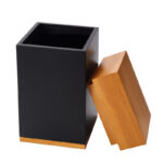 Factory Wooden Padauk Large Cremation Urn – Customizable Square Column with Engraved Designs - Image 11