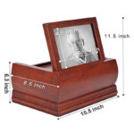 Factory Wooden Padauk Photo Frame Cremation Urns for Adult Ashes Urns Mascots Funeral Supplies - Image 3