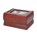 Factory Wooden Padauk Photo Frame Cremation Urns for Adult Ashes Urns Mascots Funeral Supplies - Image 5
