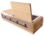 Waterproof & cheap plywood wooden casket with viewing window & heavy-duty construction coffins - Image 8