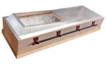 Waterproof & cheap plywood wooden casket with viewing window & heavy-duty construction coffins - Image 4