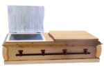 Waterproof & cheap plywood wooden casket with viewing window & heavy-duty construction coffins - Image 5